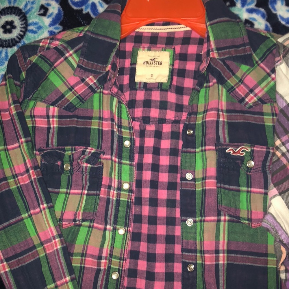 🍂Flannel lot 🍁 Aero, Hollister and Rue 21